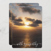 Mit Beileid Sonnenuntergang über dem Ozean Beileid (Vorne/Hinten)