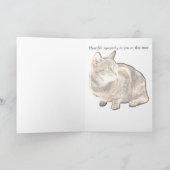 Mit Beileid (Verlust einer Katze) Karte (Innenseite)