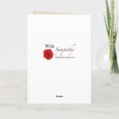 Mit Beileid Verlust Ihres Hundes Karte (Rückseite)