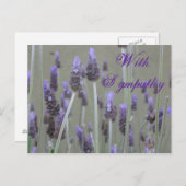 Mit Beileid vielen Dank Postkarte (Vorne/Hinten)