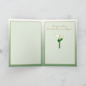 Mit Beileid von uns: Calla-Lilien Karte (Innenseite)