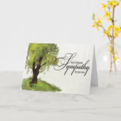 Mit Beileids-Gruß-Karte Karte (Gelbe Blume)