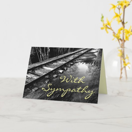 Mit Beileids-Karte Karte (Gelbe Blume)