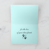 Mit Beileids-Verlust eines Frettchens Karte (Innenseite)