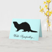 Mit Beileids-Verlust eines Frettchens Karte (Gelbe Blume)