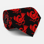 Mit Beinen versehene Krähe drei Krawatte (Gerollt)