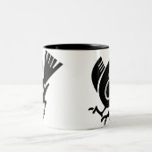 Mit Beinen versehene Krähe drei Zweifarbige Tasse (Mittel)