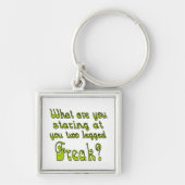 Mit Beinen versehener Freak zwei Schlüsselanhänger (Vorne)