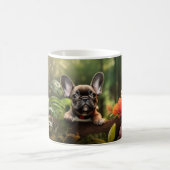 Mit benutzerdefiniertem Text 🐶 Franchie-Welpe Kaffeetasse (Mittel)