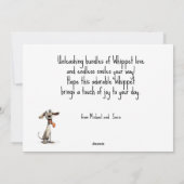 Mit benutzerdefiniertem Text 🐶 verrückte 🤪 Feiertagskarte (Rückseite)