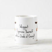 Mit benutzerdefiniertem Text 🐶 verrückte 🤪 Kaffeetasse (Mittel)