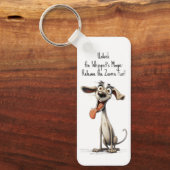 Mit benutzerdefiniertem Text 🐶 verrückte 🤪 Schlüsselanhänger (Vorderseite)