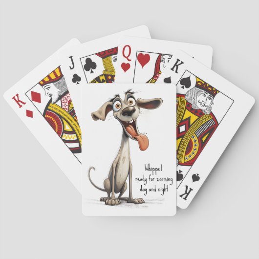 Mit benutzerdefiniertem Text 🐶 verrückte 🤪 Spielkarten (Rückseite)