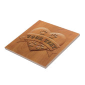 Mit benutzerdefiniertem Text Zeichnend Herz- und F Fliese (Seite)