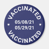 Mit benutzerdefinierten Datumsangaben und blauer T Magnet (Vorne)