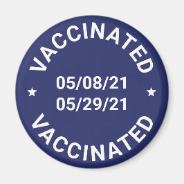 Mit benutzerdefinierten Datumsangaben und blauer T Magnet