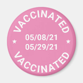 Mit benutzerdefinierten Datumsangaben und rosa Tex Magnet