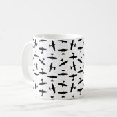 mit benutzerdefinierter Hintergrundfarbe Kaffeetasse (Vorderseite Links)