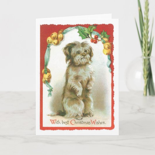 Mit besten Weihnachtswünschen Feiertagskarte (Vorderseite)