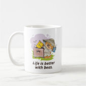 Mit Bienen ist das Leben besser Kaffeetasse (Links)