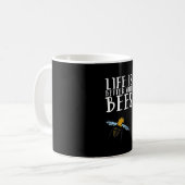 Mit Bienen ist das Leben besser Kaffeetasse (Vorderseite Links)