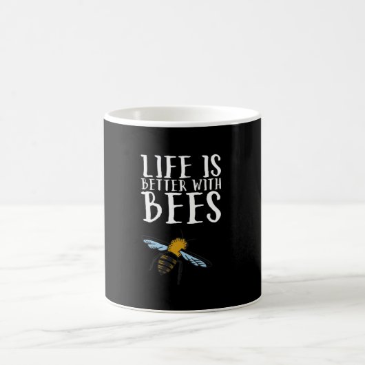 Mit Bienen ist das Leben besser Kaffeetasse (Mittel)