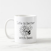 Mit Bienen ist das Leben besser Kaffeetasse (Links)