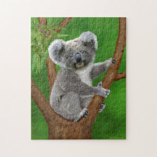 Mit blauen Augen Baby-Koala-Bär Puzzle