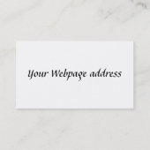 Mit blauen Augen Gras-Visitenkarte Visitenkarte (Rückseite)