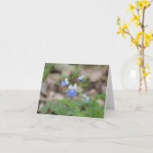 Mit blauen Augen Mary Notecard Karte (Gelbe Blume)