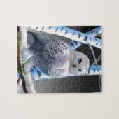 Mit blauen Augen Schneeeule Puzzle (Horizontal)