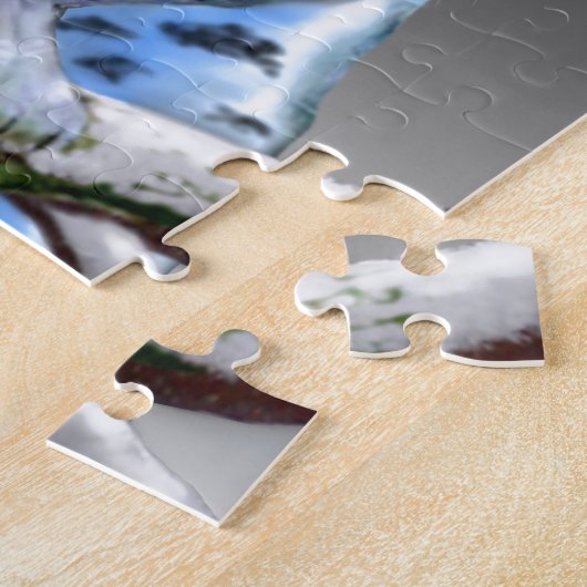 Mit blauen Augen Schneeeule Puzzle (Seite)