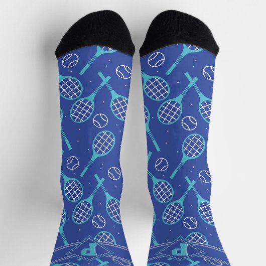 Mit 💙 🎾 blauen 🎾 socken (Oben)