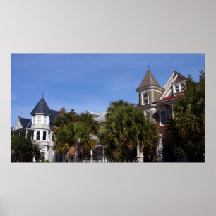 Mit Blick auf den Cannon Park, Charleston SC Poster