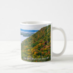 mit Blick auf den Fluss Mississippi und Bluffs Kaffeetasse