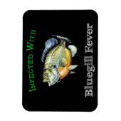 mit Bluegill-Fieber infiziert Magnet (Vertikal)