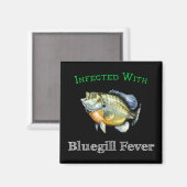 mit Bluegill-Fieber infiziert Magnet (Vorderseite/Rückseite)