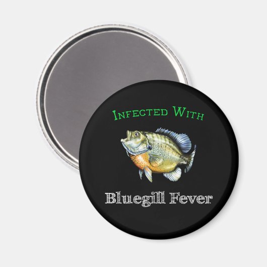 mit Bluegill-Fieber infiziert Magnet (Vorderseite/Rückseite)