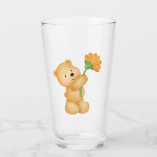 mit Blume Glas