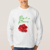 mit Blume T-Shirt (Vorderseite)