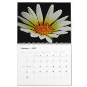 Mit Blumen auf Schwarzem Kalender (Feb 2027)