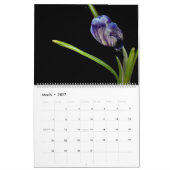 Mit Blumen auf Schwarzem Kalender (Mär 2027)