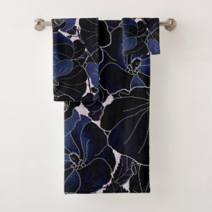 Mit Blumen Badhandtuch Set