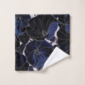 Mit Blumen Badhandtuch Set (Waschlappen)
