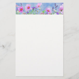 Mit Blumen Briefpapier