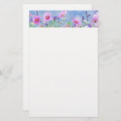 Mit Blumen Briefpapier (Vorne/Hinten)