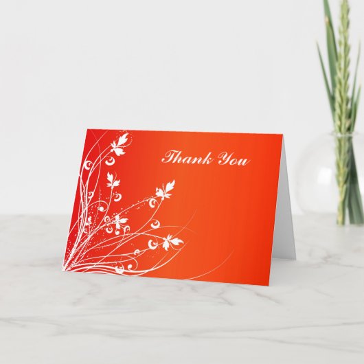 Mit Blumen danke zu kardieren (Vorderseite)