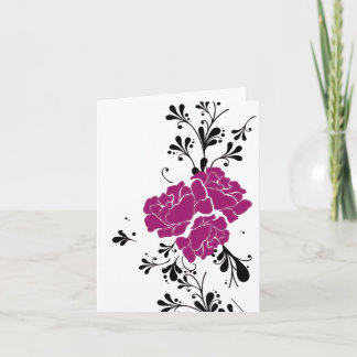 Mit Blumen danke zu kardieren