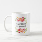 Mit Blumen dennoch bestand sie fort Kaffeetasse (Links)