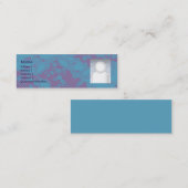 Mit Blumen - dünn Mini Visitenkarte (Vorne/Hinten)